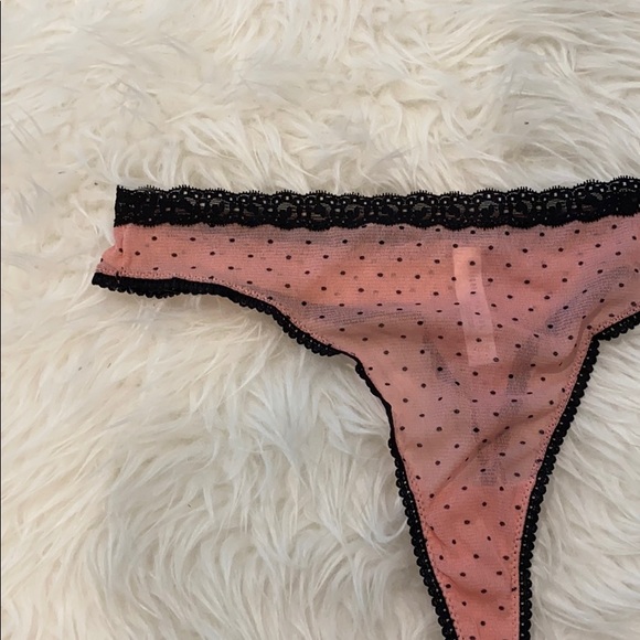 NWOT Gilligan & O'Malley Pink Polka Dot Thong - Picture 2 of 4